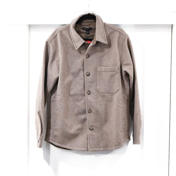 Banana Republic Medium Neutral Heritage Shirt Jacket Shacket NWT - Picture 1 of 10